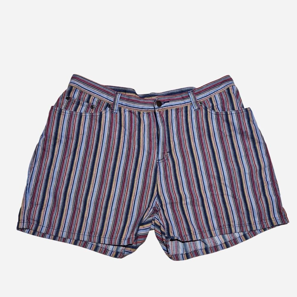 90s y2k granola indie sleaze striped shorts 16p